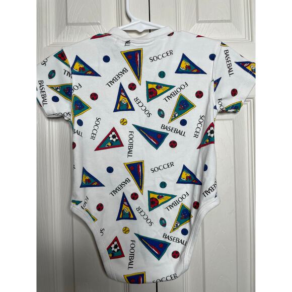Vintage One Piece Sports Pennant Size 24 Months Soccer Baseball Football - Picture 7 of 8
